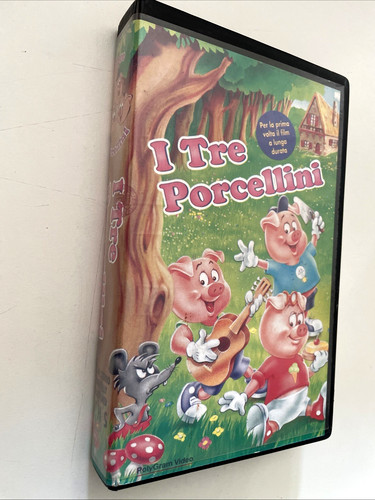 Tre porcellini vhs video - porcellini,