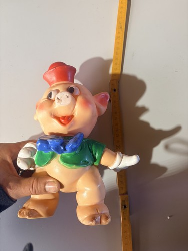 Vecchio pupazzo maialino - vecchio, tre