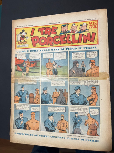 Giornale tre porcellini - tre,