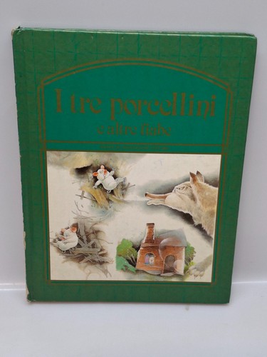 Libro vintage tre porcellini - libro,